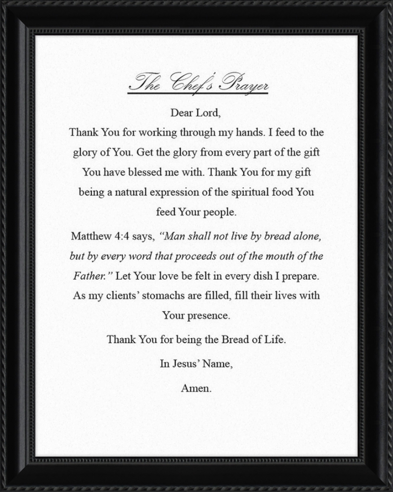 Chef's Prayer