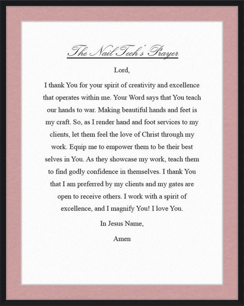 Nail Tech's Prayer