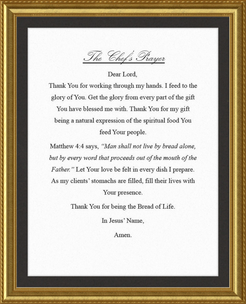 Chef's Prayer