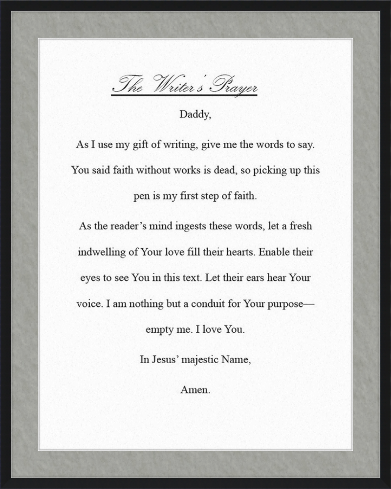 Writer's Prayer
