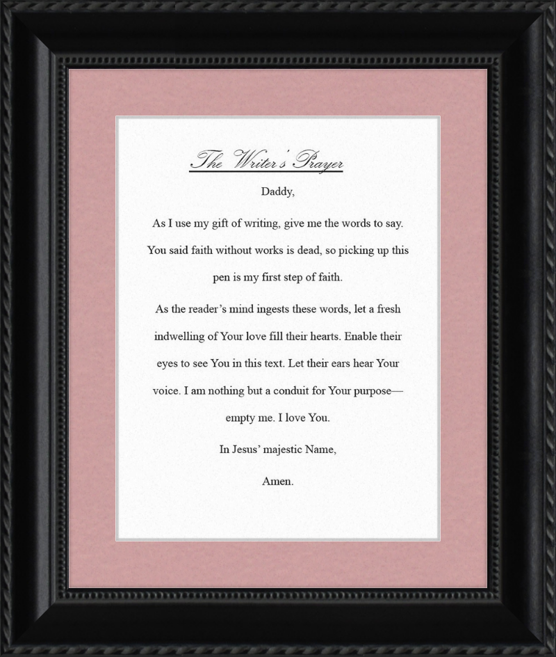 Writer's Prayer