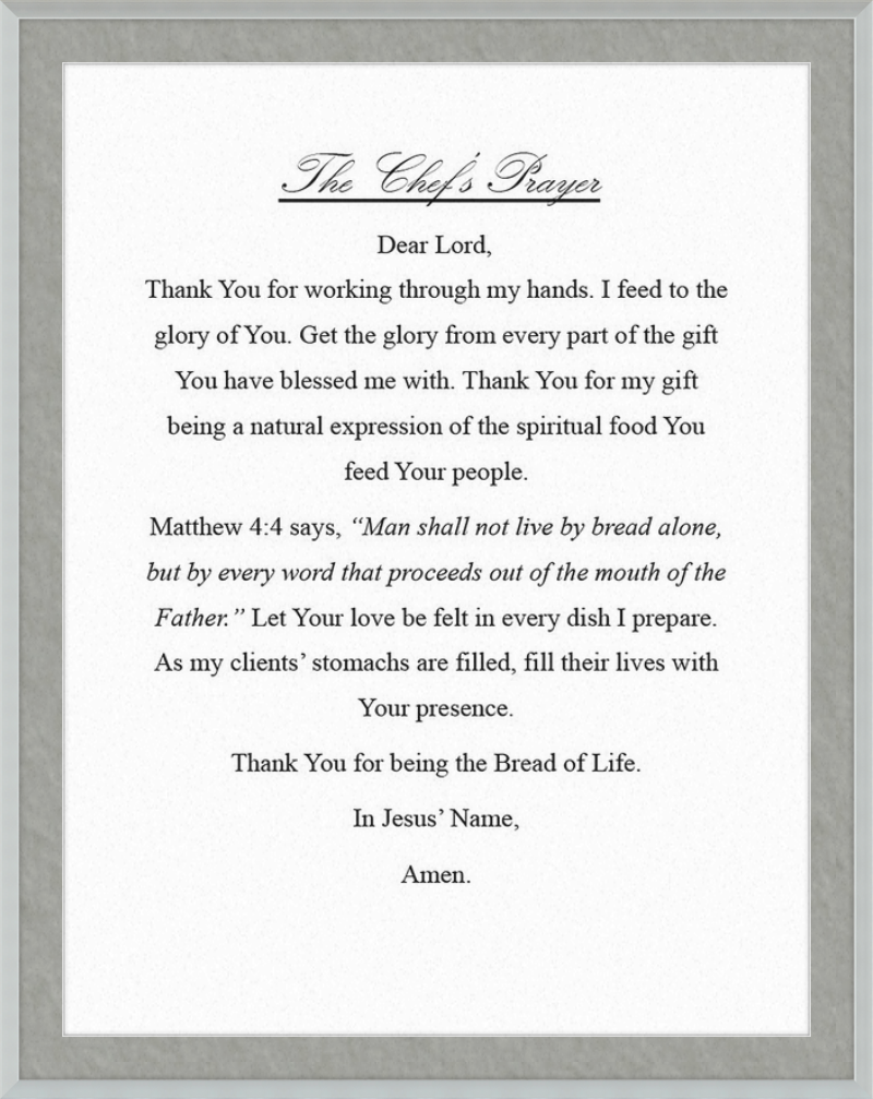 Chef's Prayer