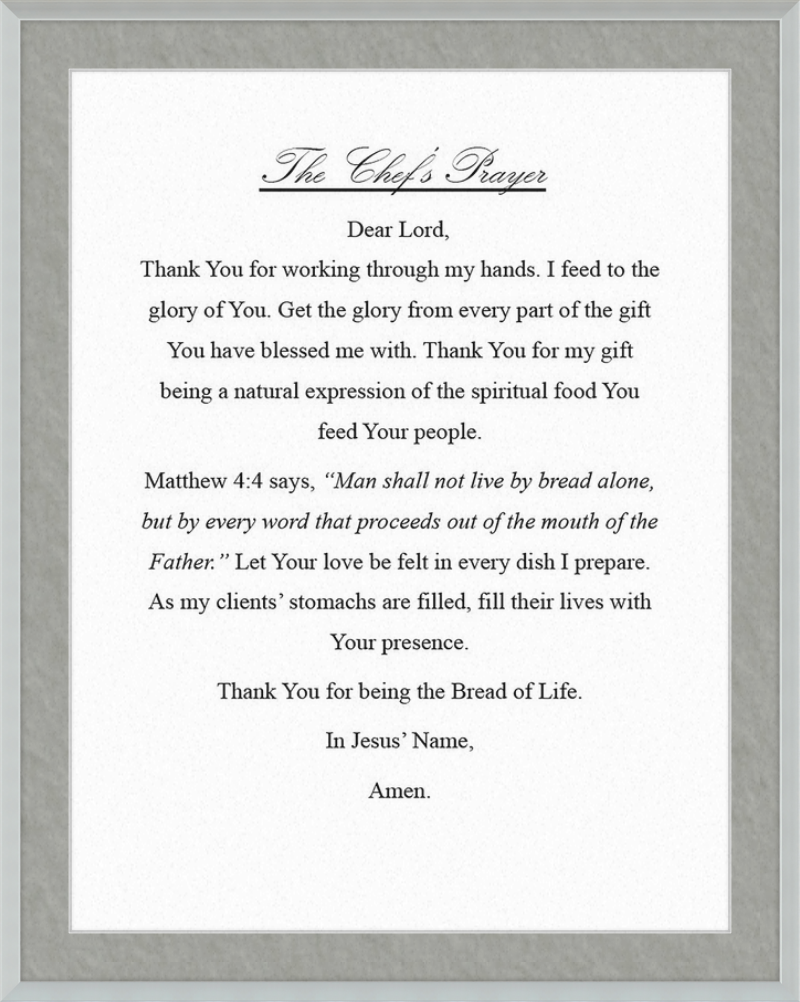 Chef's Prayer