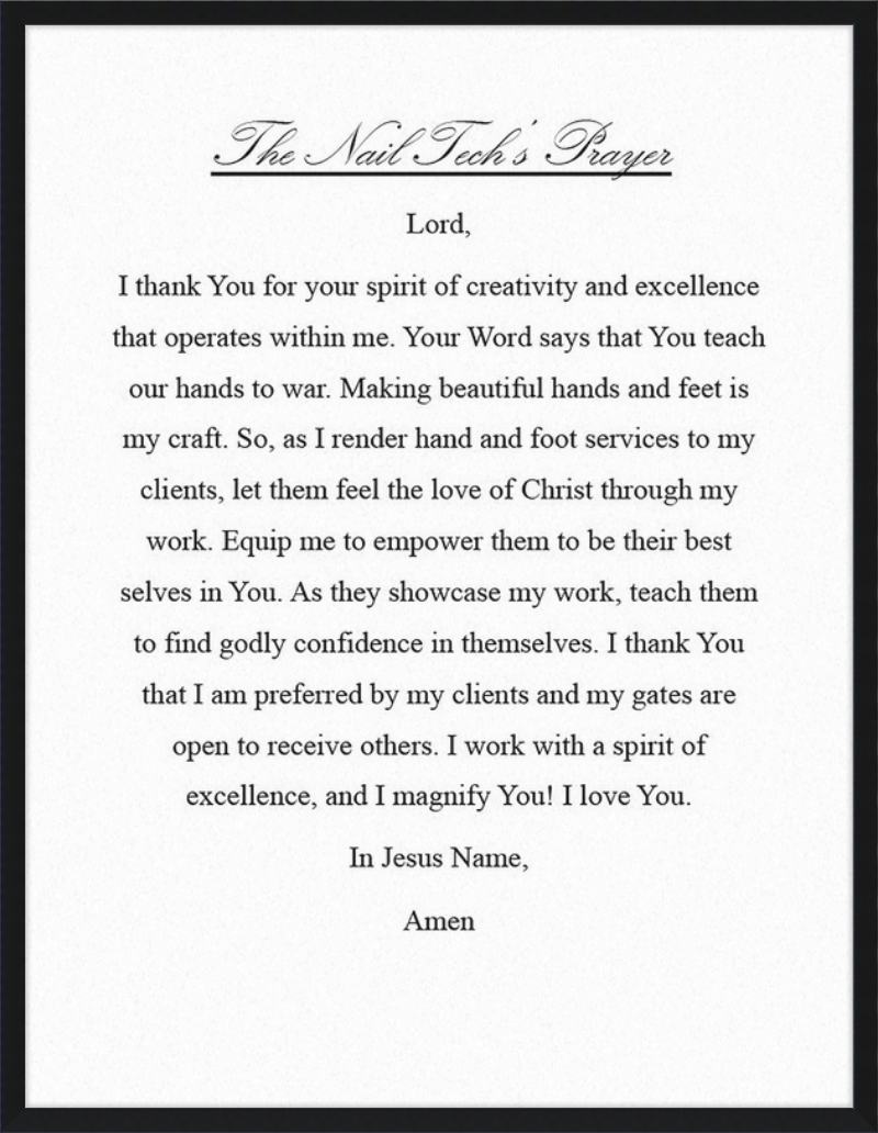 Nail Tech's Prayer