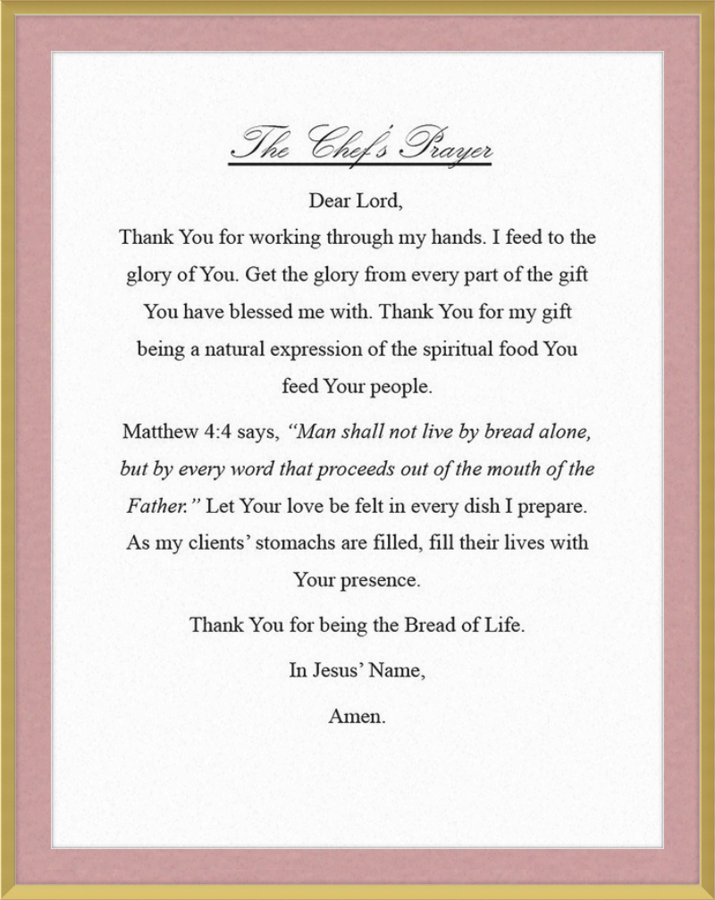 Chef's Prayer