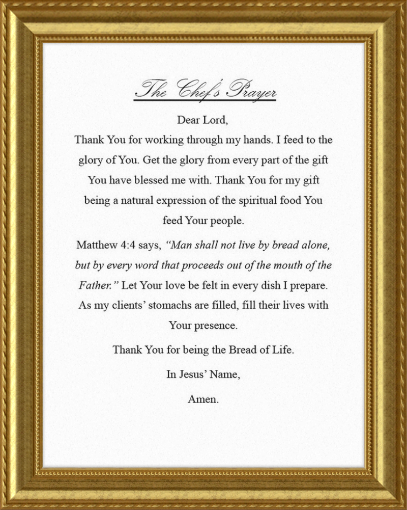 Chef's Prayer