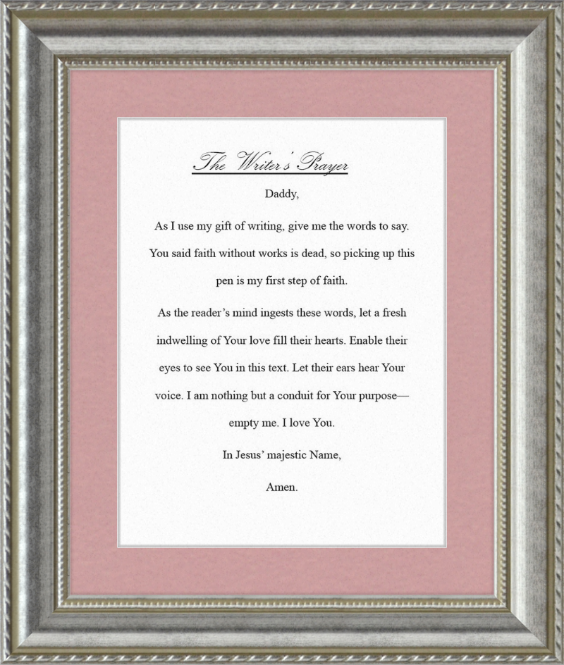 Writer's Prayer