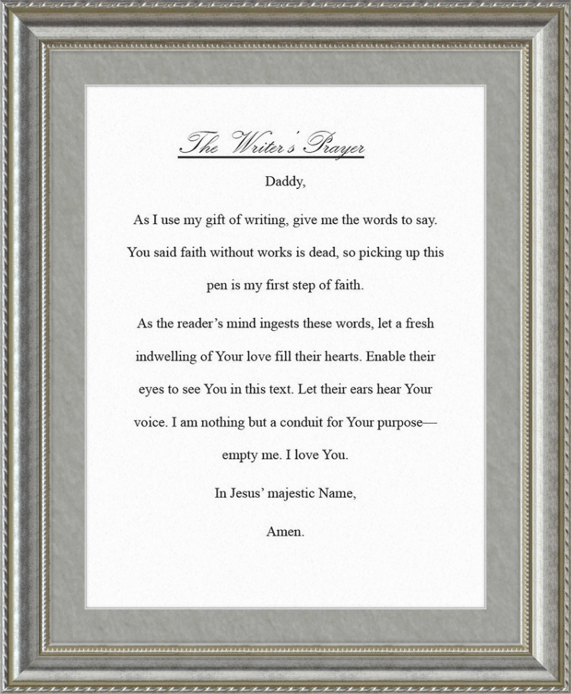 Writer's Prayer