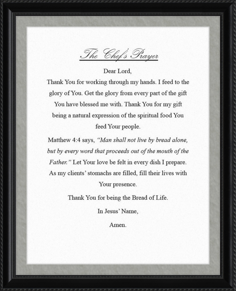 Chef's Prayer