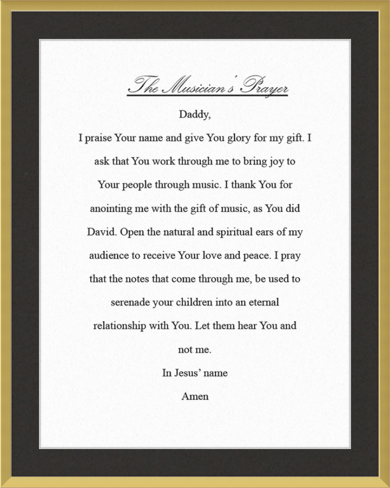 The Musician's Prayer