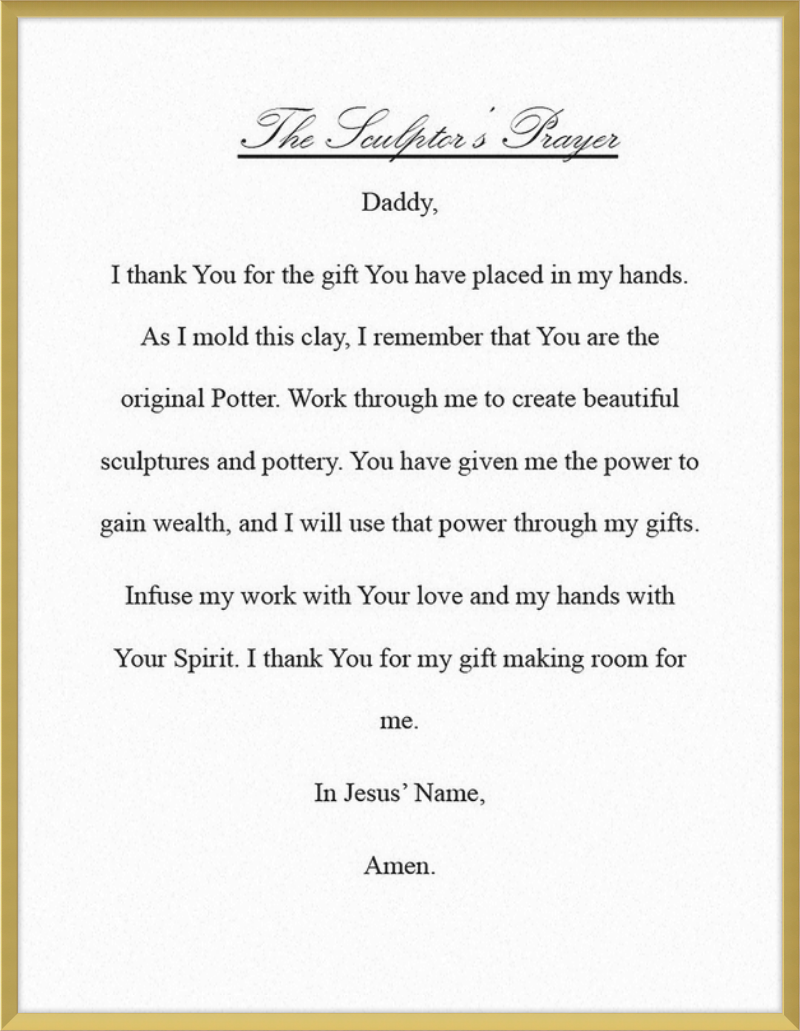Sculptor's Prayer