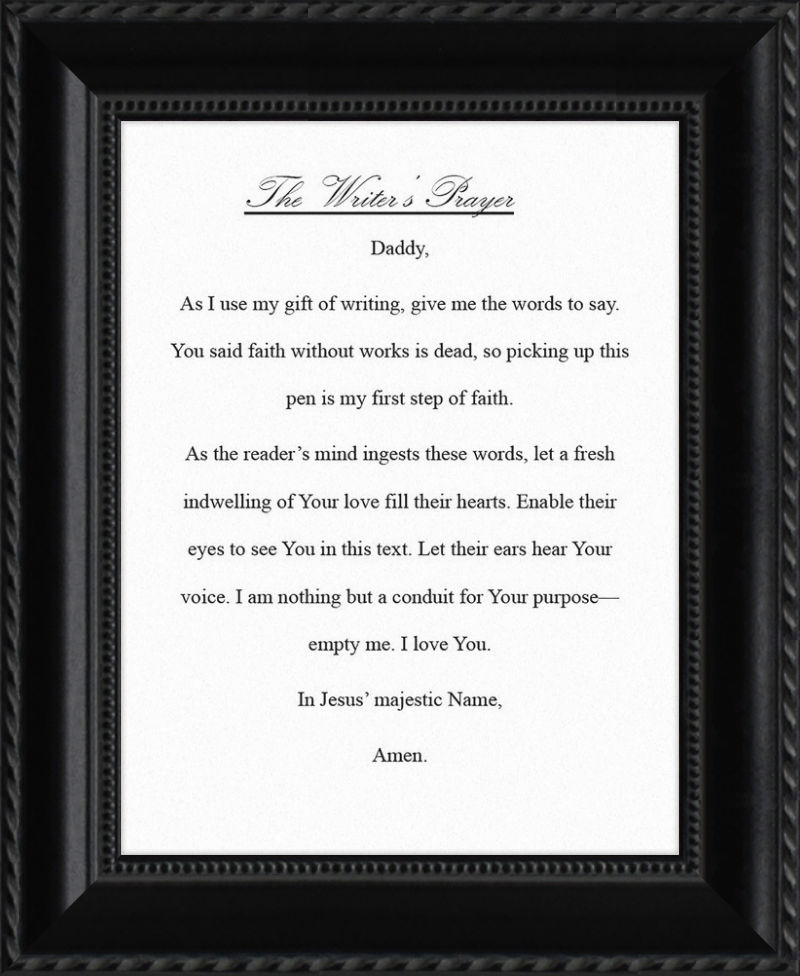Writer's Prayer