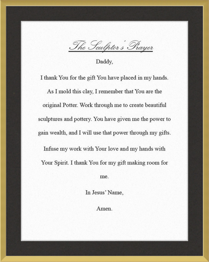 Sculptor's Prayer