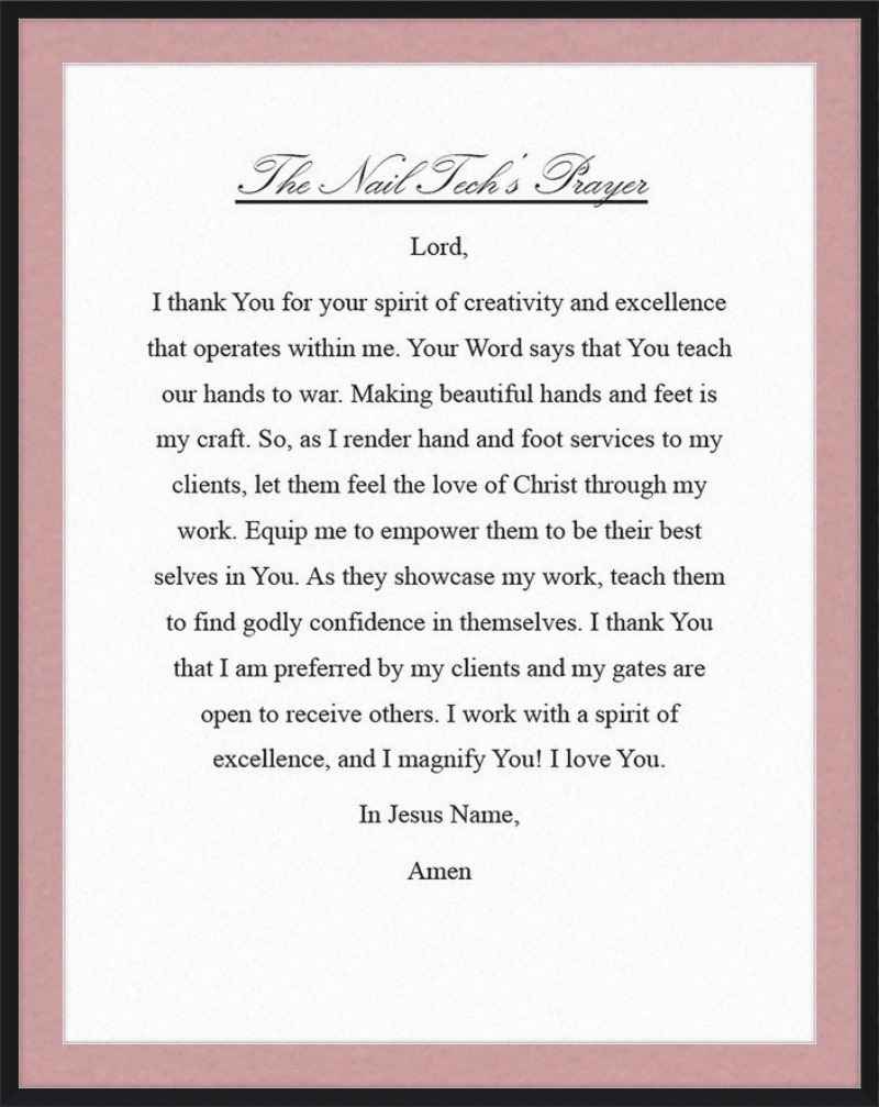 Nail Tech's Prayer