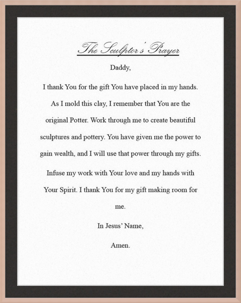 Sculptor's Prayer