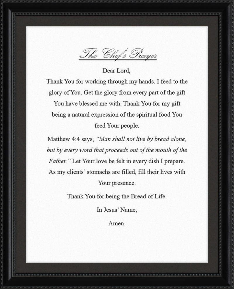 Chef's Prayer