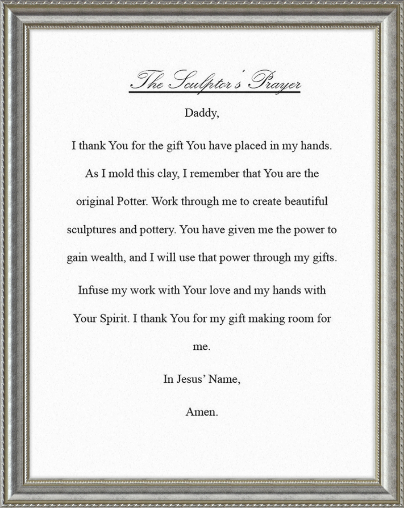 Sculptor's Prayer