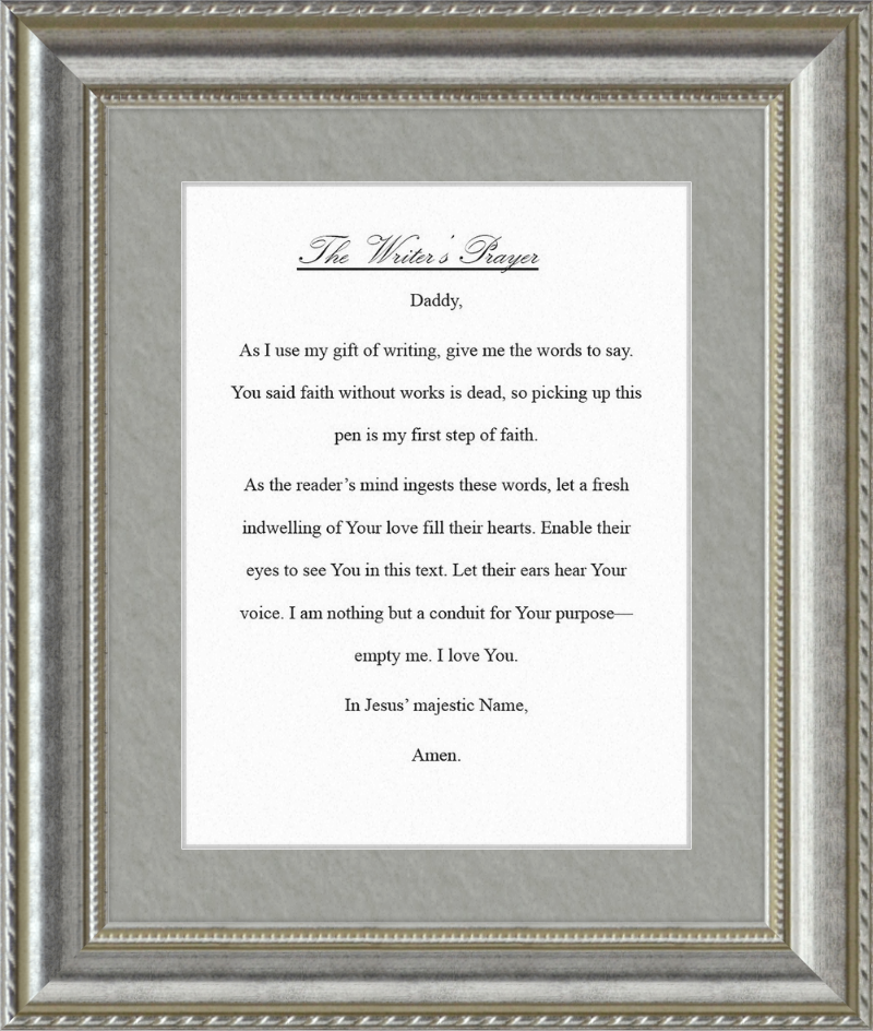 Writer's Prayer