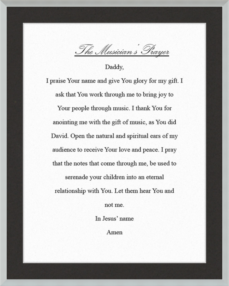 The Musician's Prayer