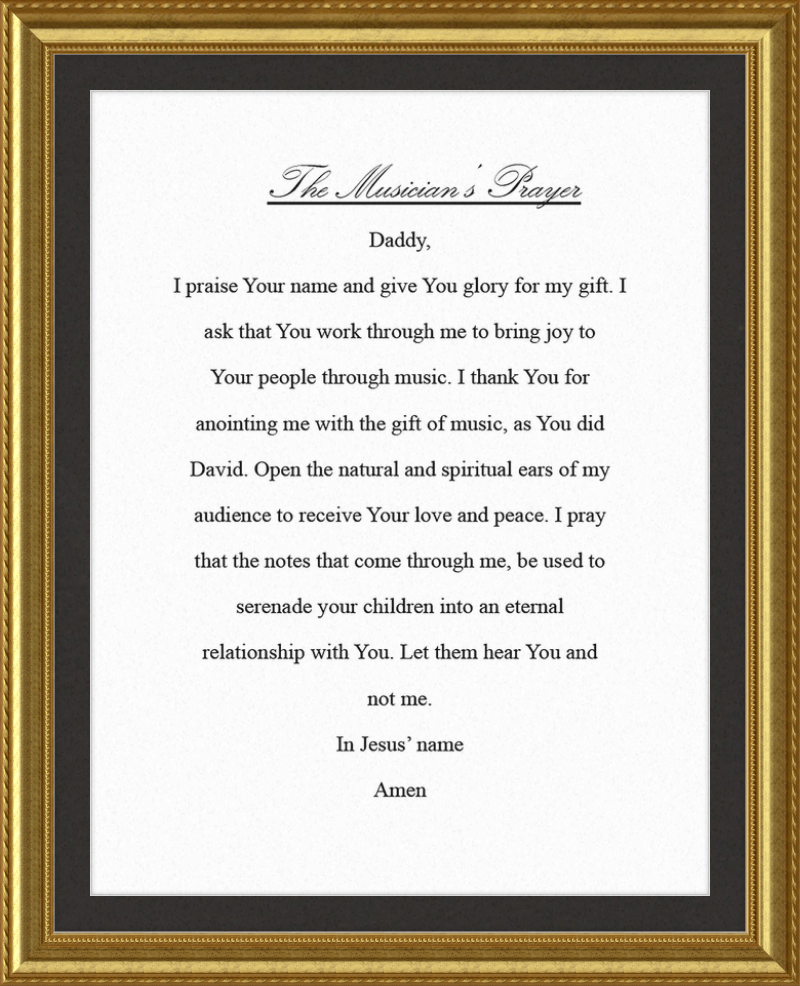 The Musician's Prayer