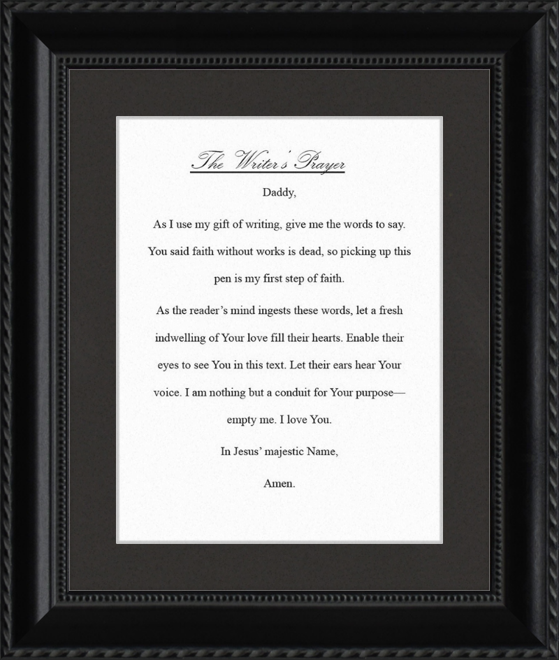 Writer's Prayer