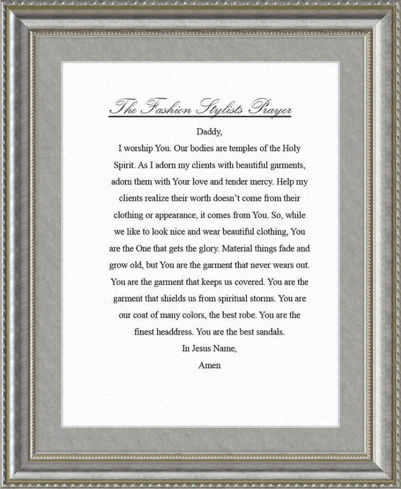 Fashion Stylist's Prayer