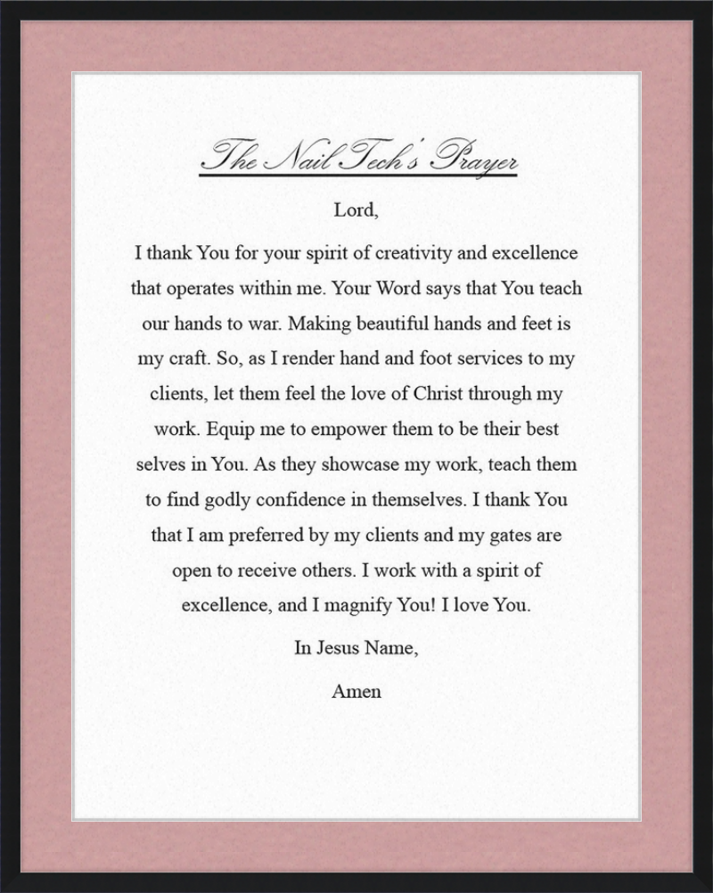 Nail Tech's Prayer