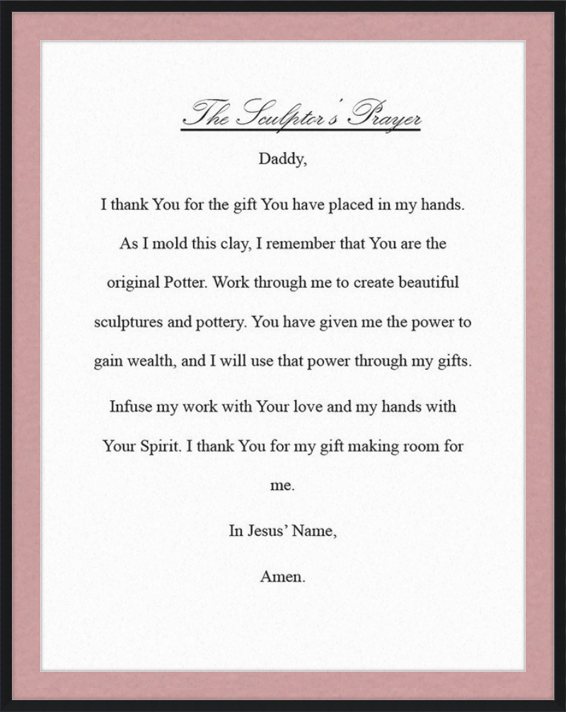 Sculptor's Prayer