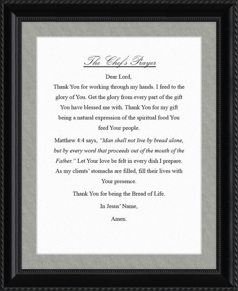 Chef's Prayer