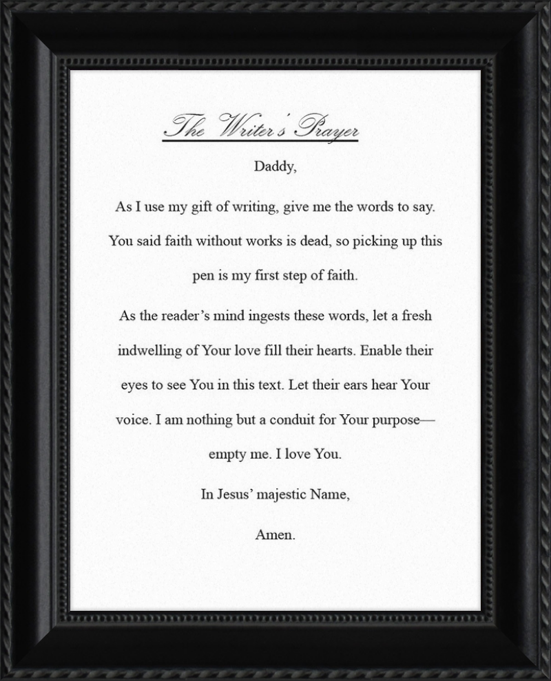 Writer's Prayer
