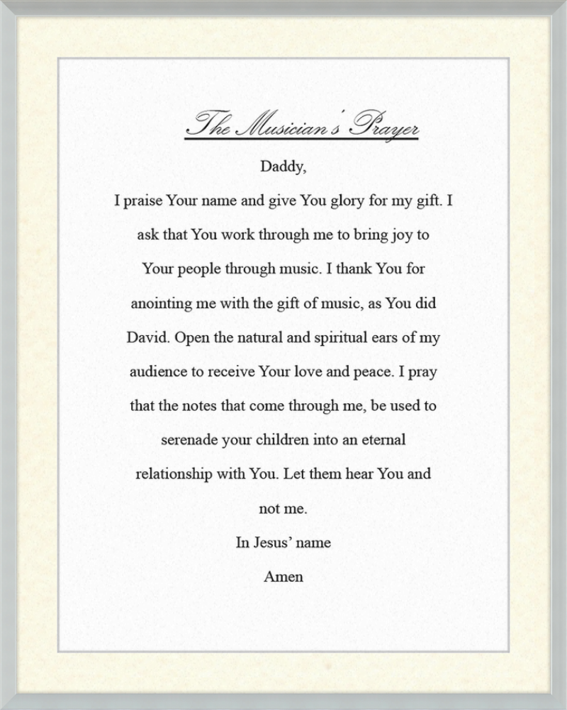 The Musician's Prayer