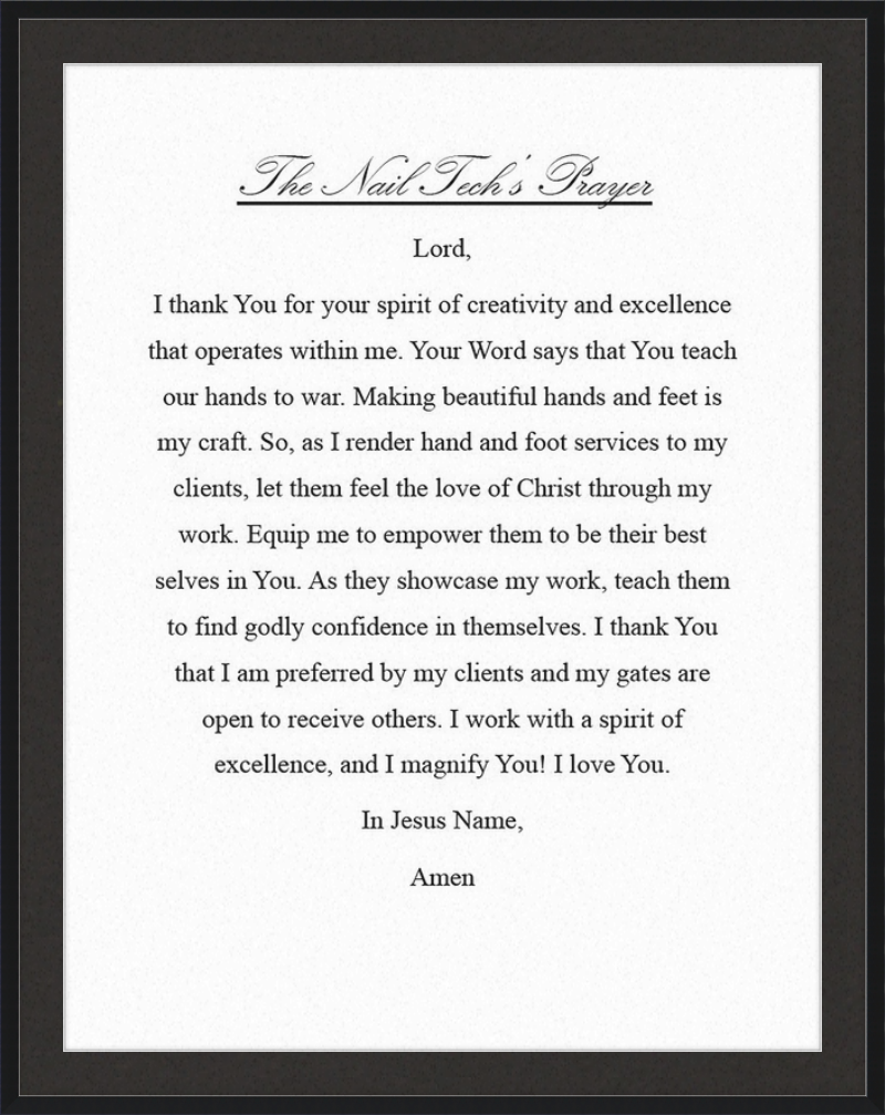 Nail Tech's Prayer