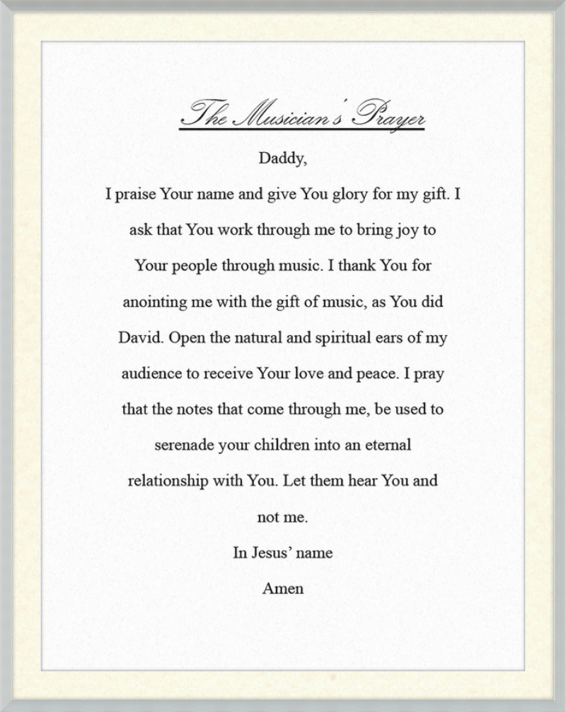 The Musician's Prayer