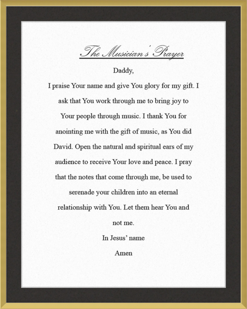 The Musician's Prayer