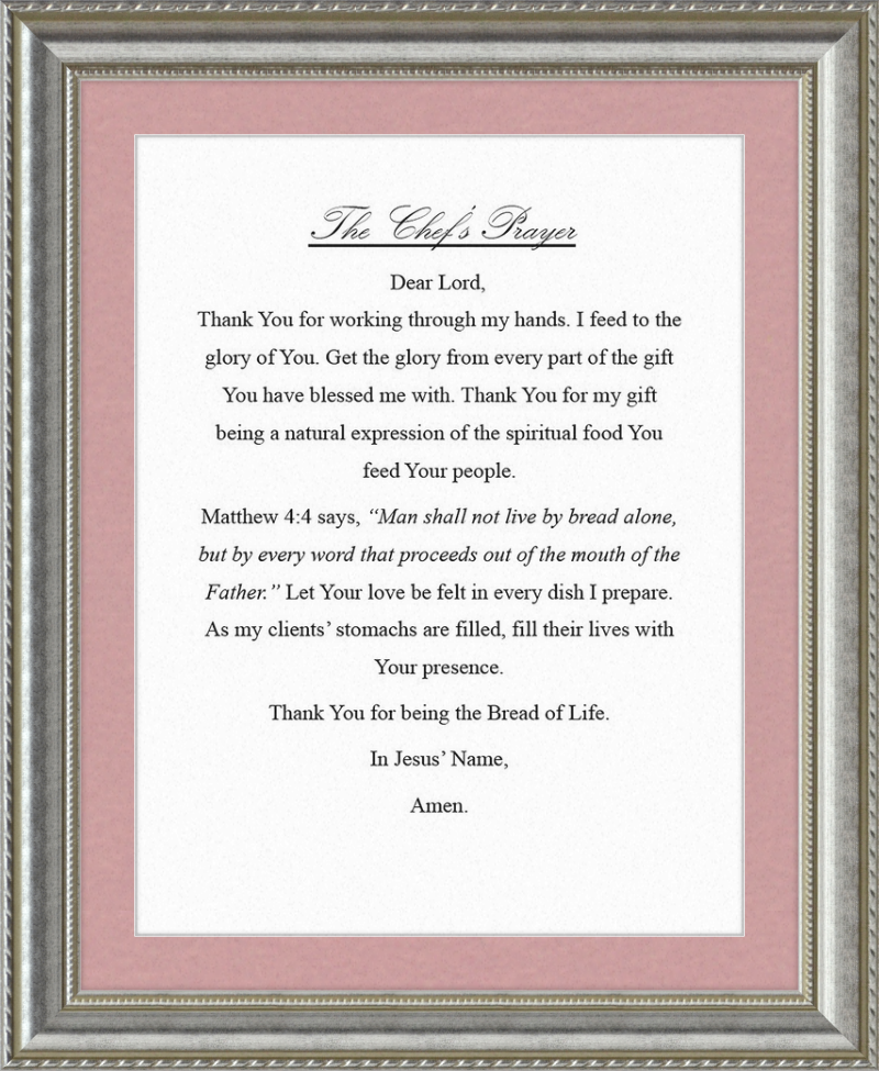 Chef's Prayer