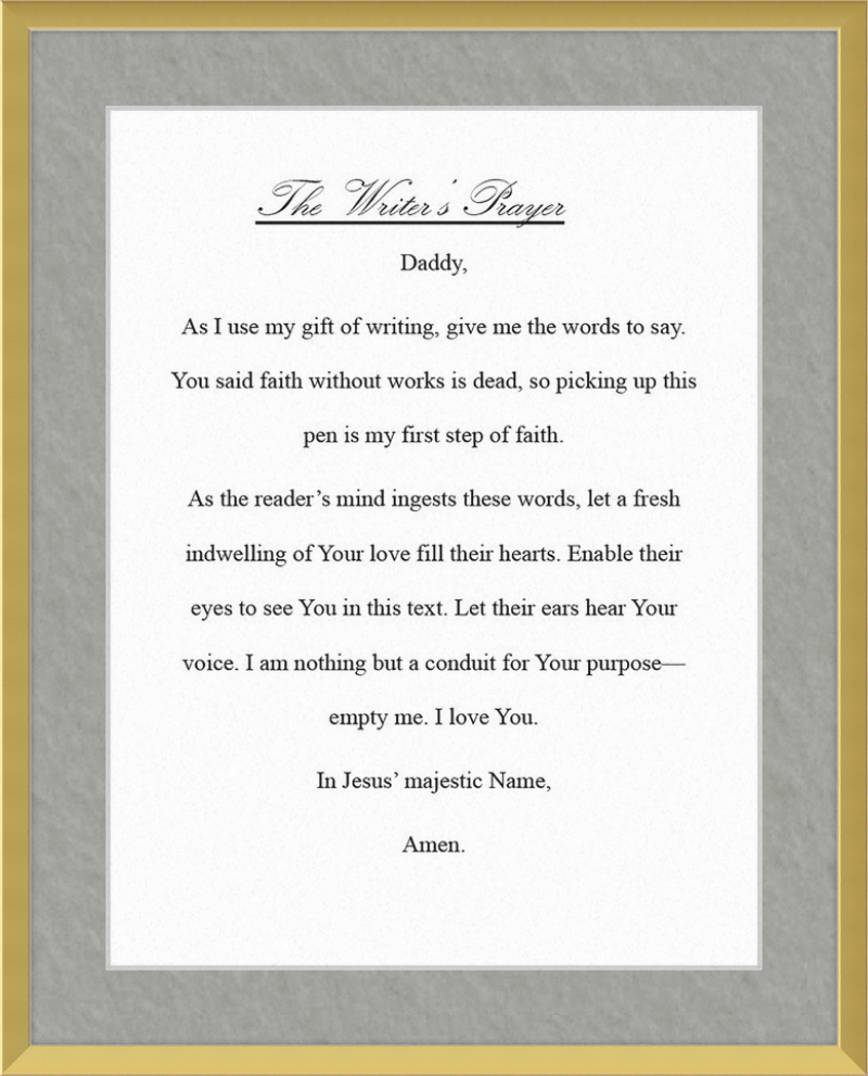 Writer's Prayer