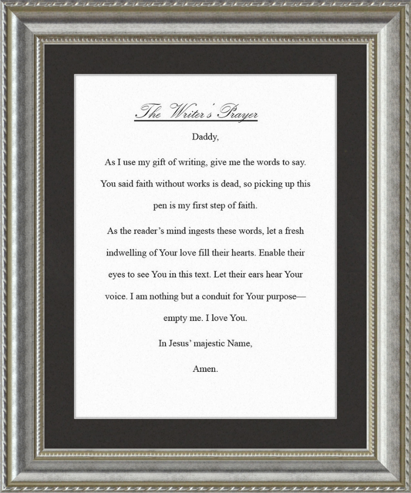 Writer's Prayer