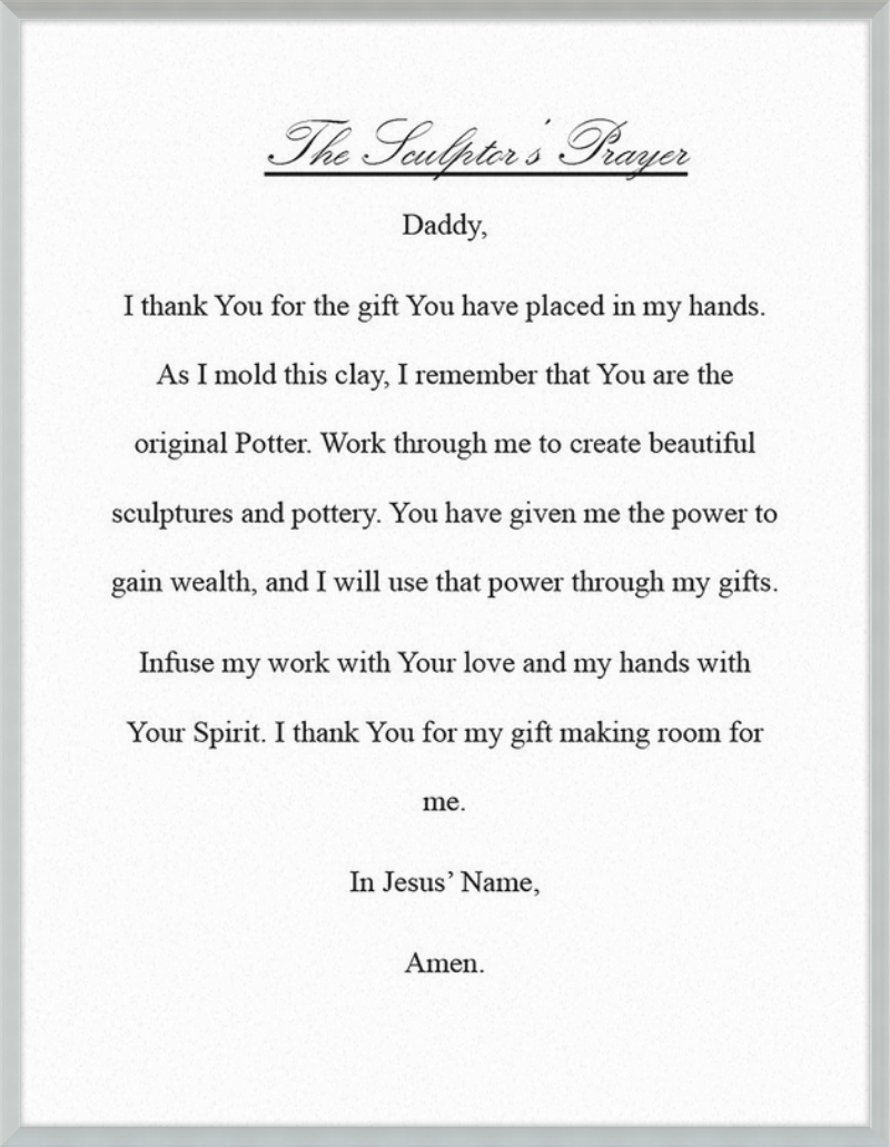 Sculptor's Prayer