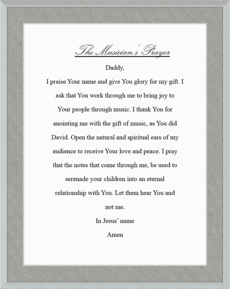 The Musician's Prayer