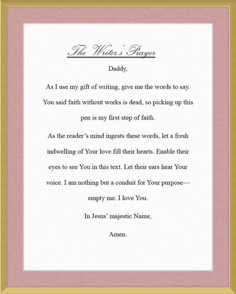 Writer's Prayer