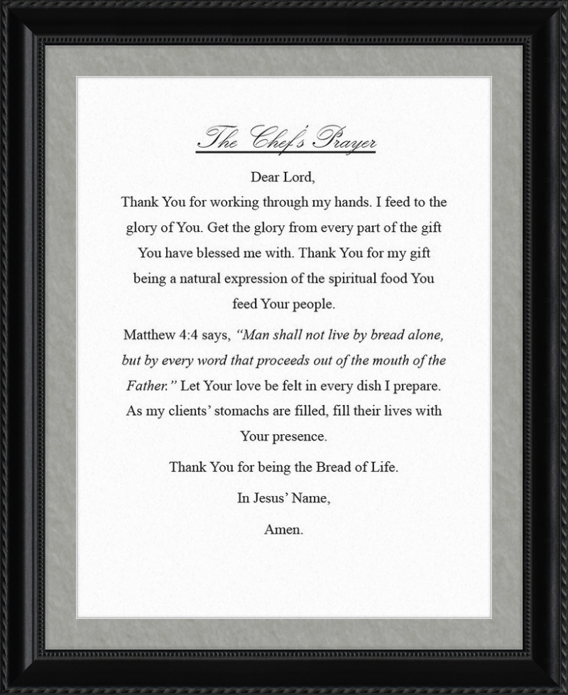 Chef's Prayer