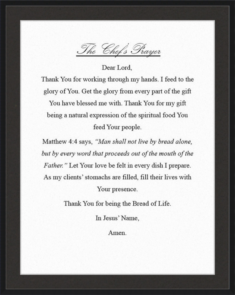 Chef's Prayer