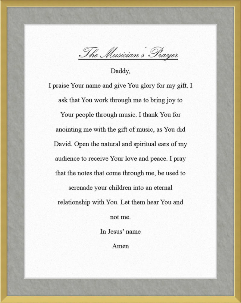 The Musician's Prayer