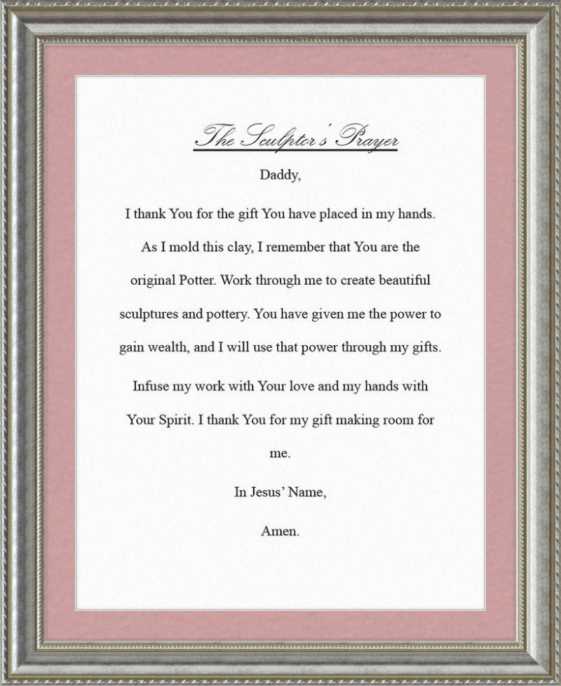 Sculptor's Prayer