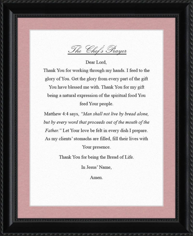 Chef's Prayer