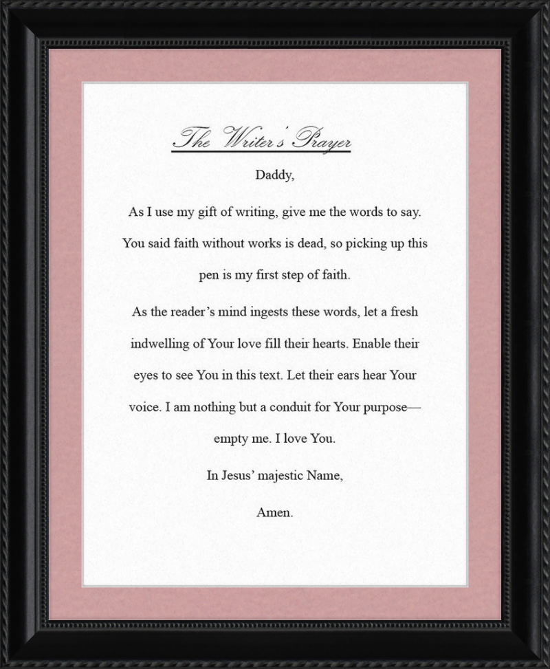 Writer's Prayer
