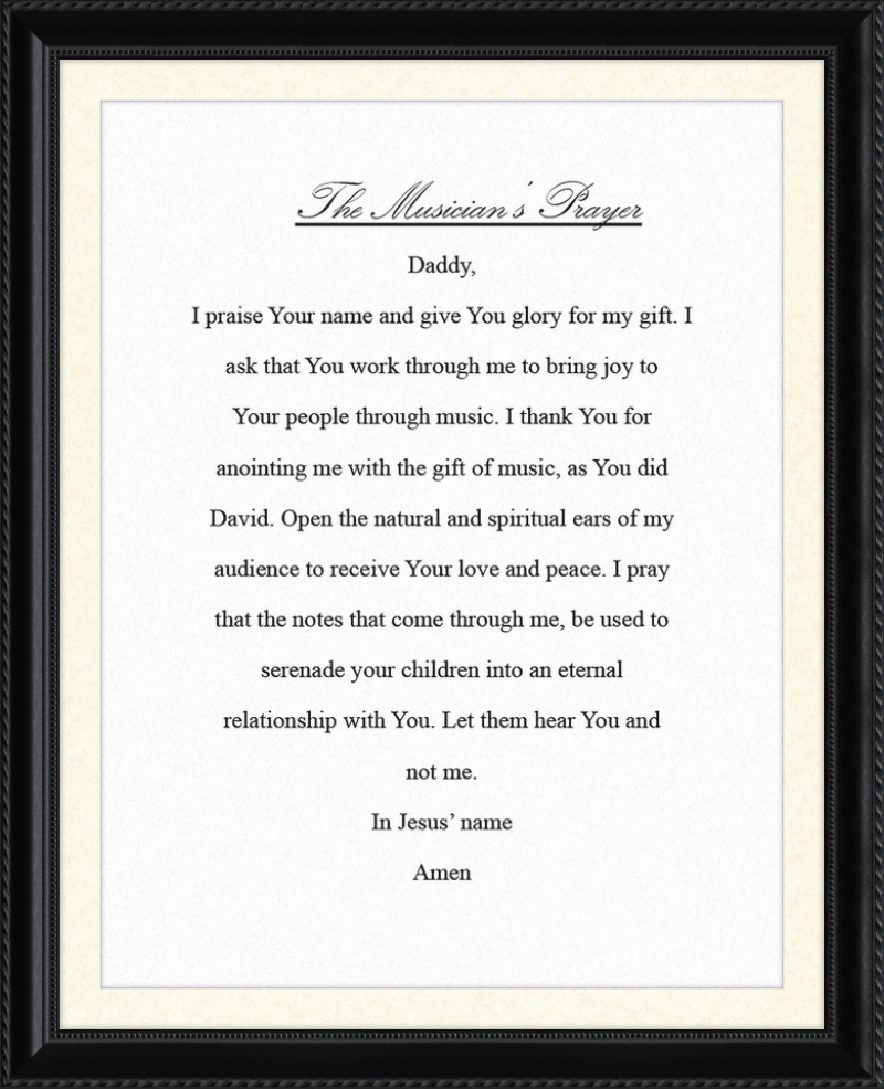 The Musician's Prayer