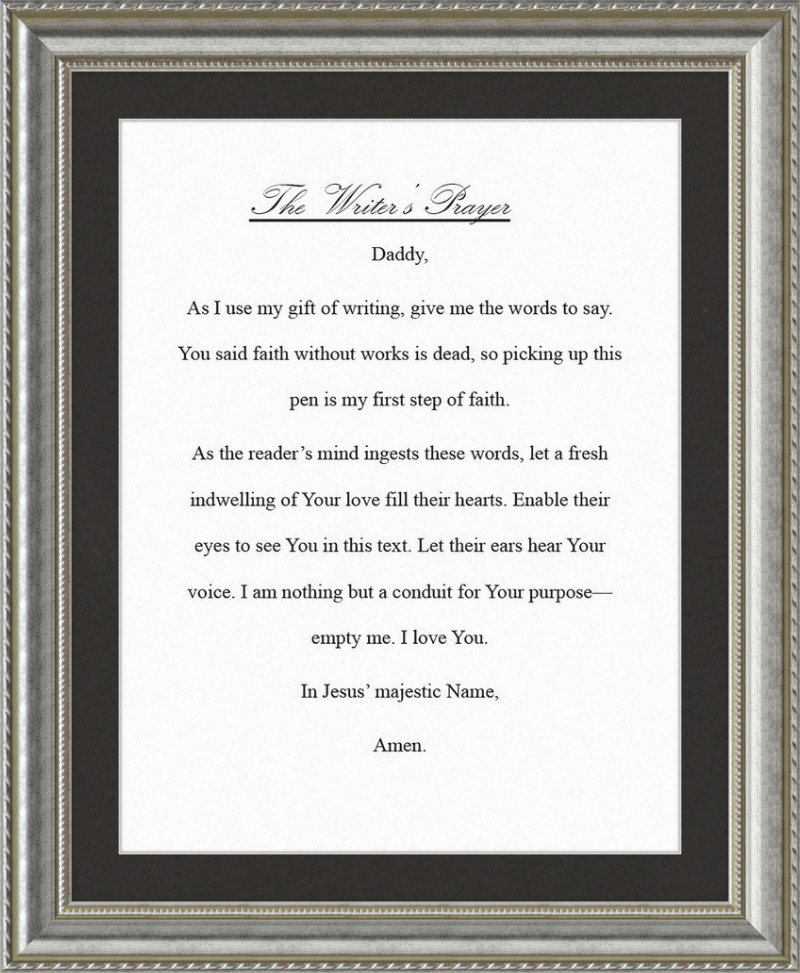 Writer's Prayer
