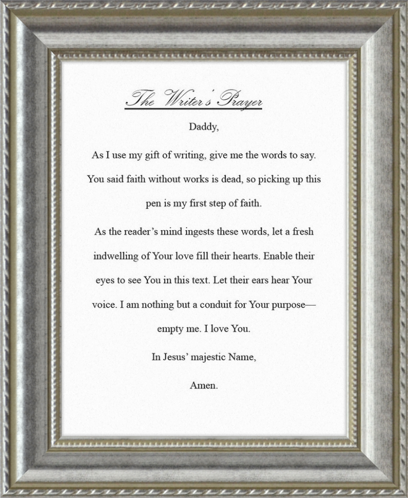 Writer's Prayer