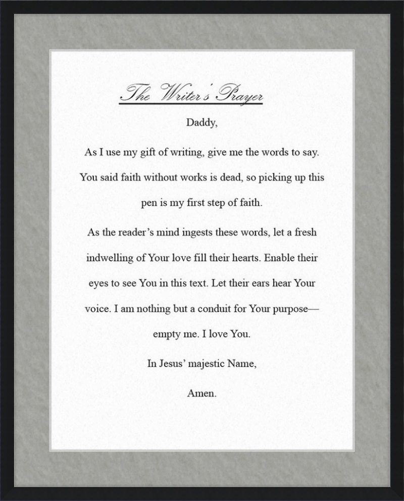 Writer's Prayer